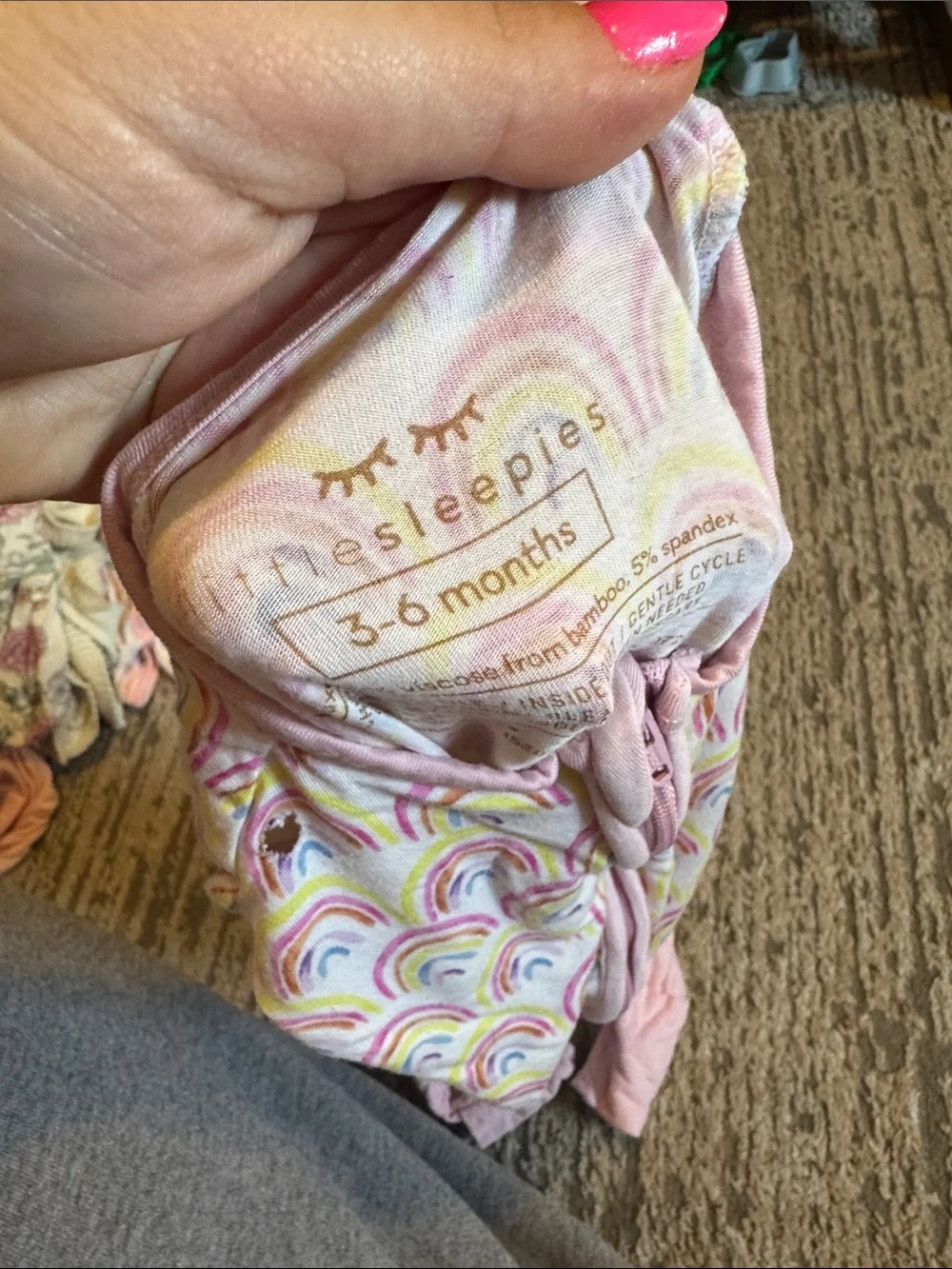 Little Sleepies soft pink